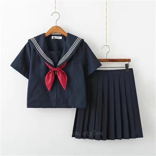 Basic School Uniform College High School Girls Student Uniforms Sailor Suit - Picture 21 of 31