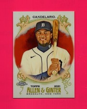 2021 Topps Allen & Ginter Chrome Orange Refractor #216 Jeimer Candelario 19/25