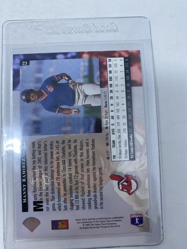 1994 Upper Deck Star Rookies Manny Ramirez 23 - Picture 3 of 4