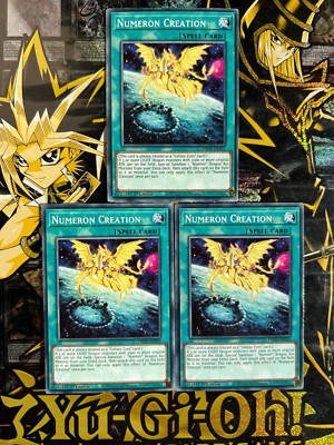 Yugioh 3x Numeron Creation PHHY-DE052 1.Aufl. Englisch NM Commen Zauber