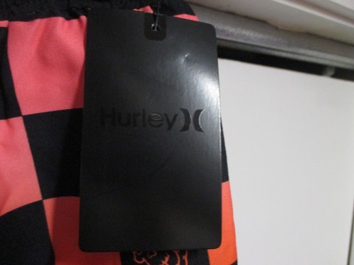 HURLEY BRAND BOYS SWIM SUIT (XL) NWT 3 COLOR CHECK PATTERN VERY COOL KNEE LENGTH - Picture 3 of 7