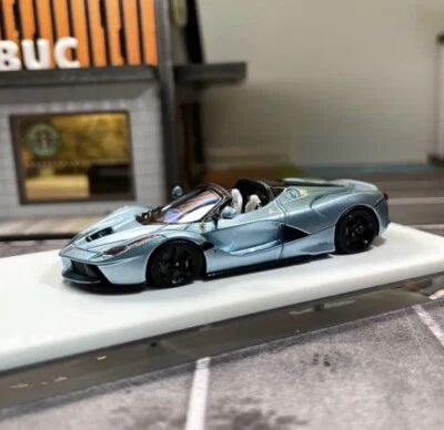 DMH 1:64 Ice Blue Laferrari Aperta Convertible Model Diecast