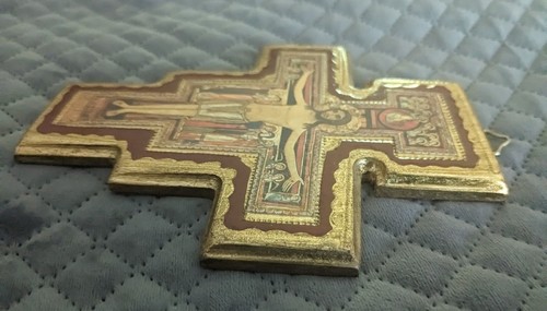 San Diamiano Cross Made In Italy 6.5" x 5" - Picture 5 of 7