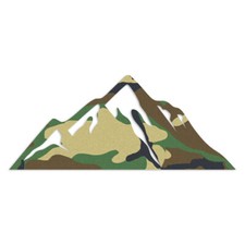 Mountain Peak - Decal Sticker - Multiple Patterns Sizes - Ebn7076