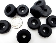 Screw on Rubber Bumper Pad Feet Fit 3/16" 10 Screw Hole, Has 3/4" Pad 1/4" Tall