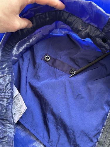 Stone Island 40th Anniversary Piattina 82/22 Hooded Nylon Jacket Blue Size XL - Picture 17 of 22