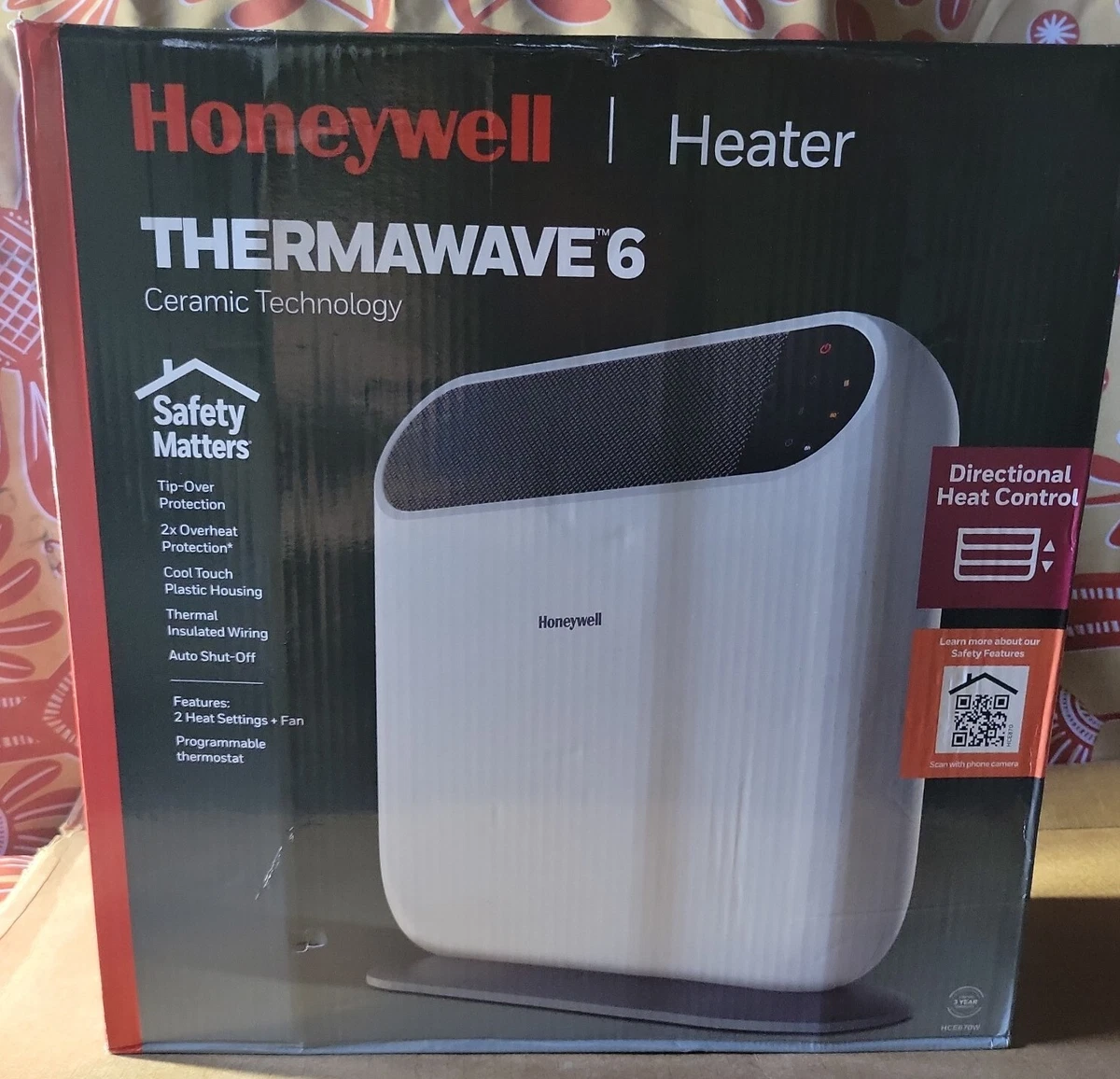 💥 Honeywell ThermaWave 6 Ceramic Technology Space Heater, White–Ceramic  Heater 328785006483 | eBay