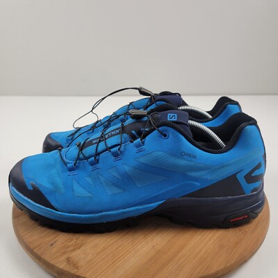 Hiking Shoe Salomon Blue Black Outpath Pro Gtx Trainers Salomon
