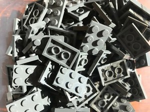 Lego 100 New Dark Bluish Gray Plates 2 x 3 Dot Pieces