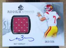 2013 SP Authentic Matt Barkley #185 RPA #'rd 263/325 Eagles Trojans Bills