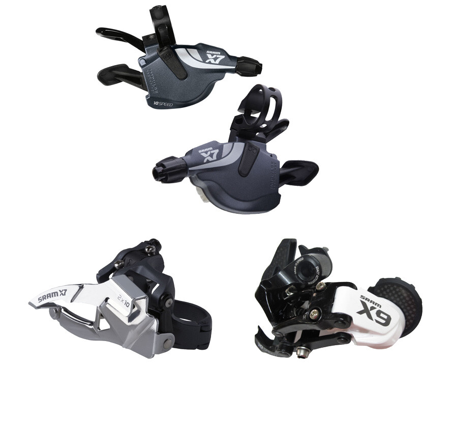 x10 speed SRAM X9 X7 WHITE Derailleur Lever Control REAR Front