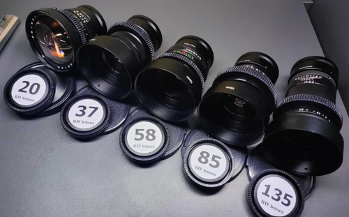 ANAMORPHIC Oval Bokeh SET 20 37 58 85 135 Helios SOVIET LENSES Cine mod Sony E