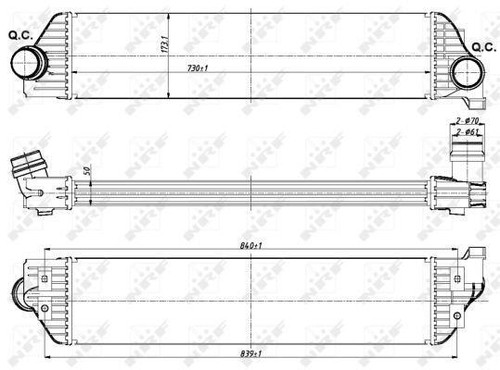 Fits Renault Master 2010- Vauxhall Movano 2010- Charge Air Cooler Mity - 第 1/7 張圖片