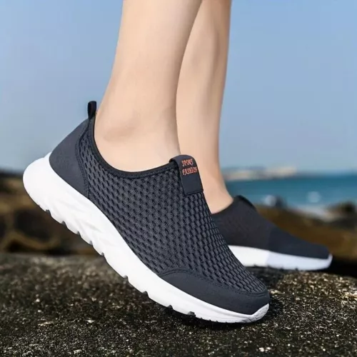 Lässige Männer Slip on Schuhe Athletische Laufen Gym Turnschuhe Tennis Walking- - Bild 15 von 28