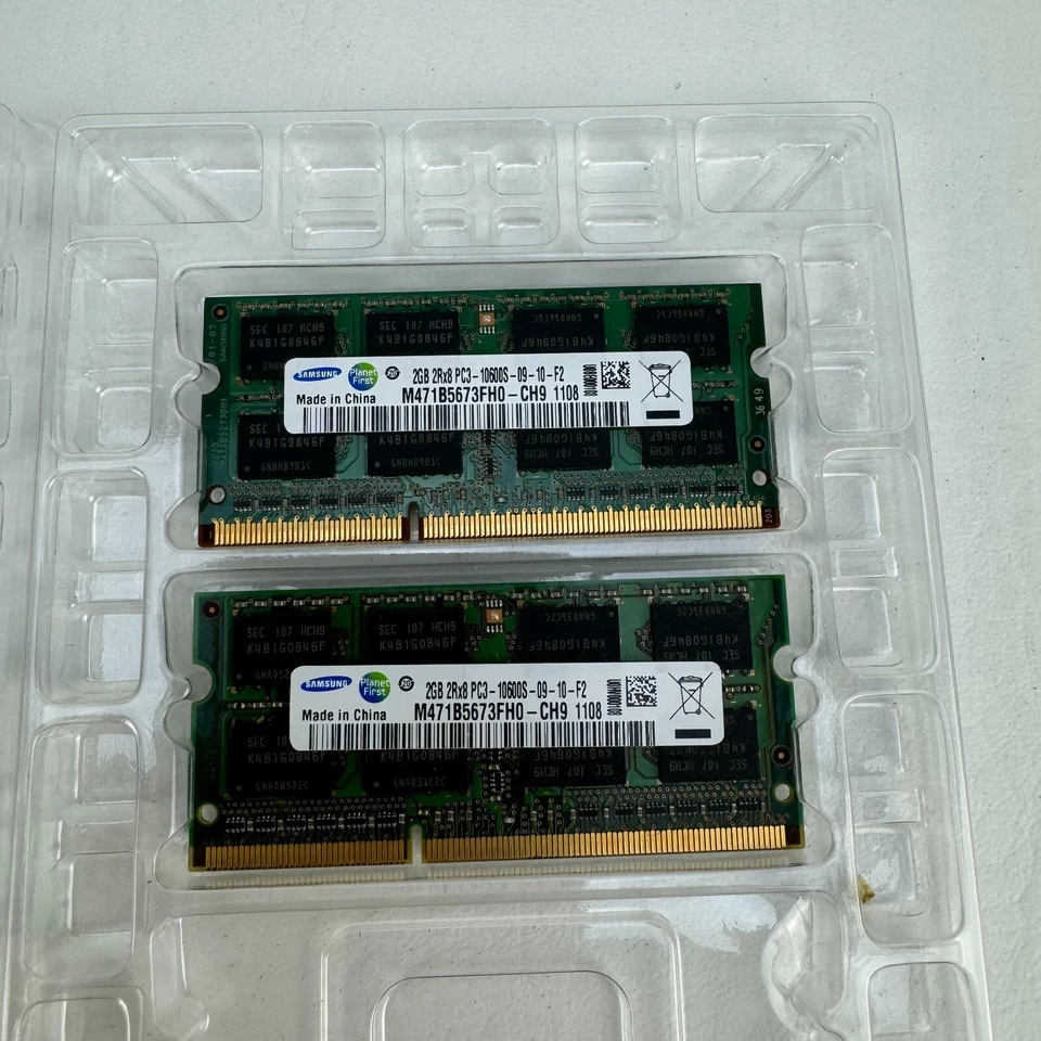 Samsung 10GB (5 x 2GB) 1Rx8 PC3-10600S DDR3 Laptop Memory Ram M471B5773CHS-CH9 - Image 4 of 4
