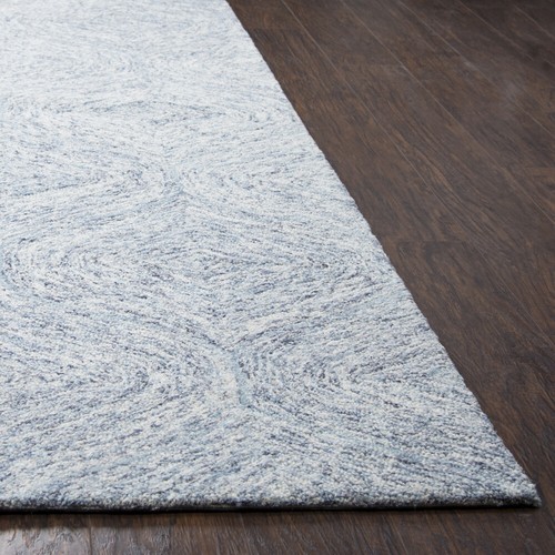 Rizzy Rugs Blue Contemporary Ogee Repeat Diamonds Area Rug Geometric mode BR362A