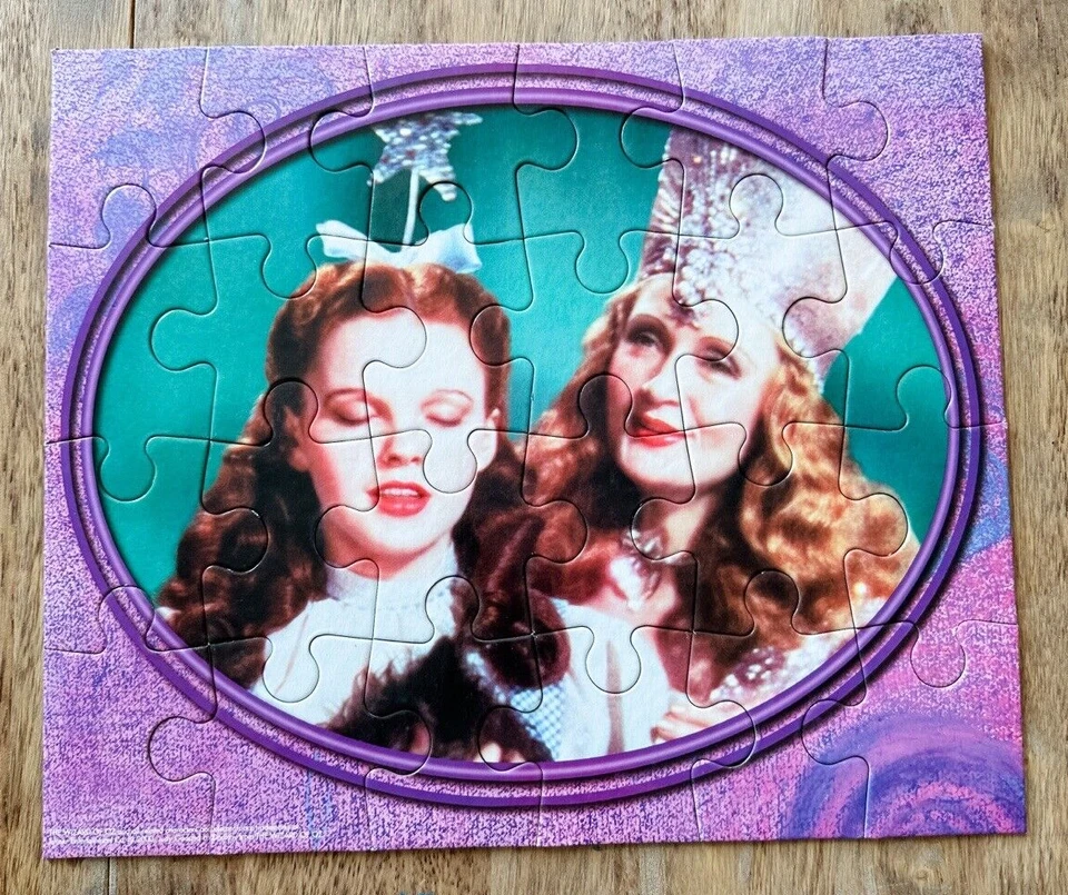 The Wizard Of Oz Pressman 24 Piece & 100 Piece Puzzles Lot 2 Glenda Dorothy Popp - Image 3 of 4