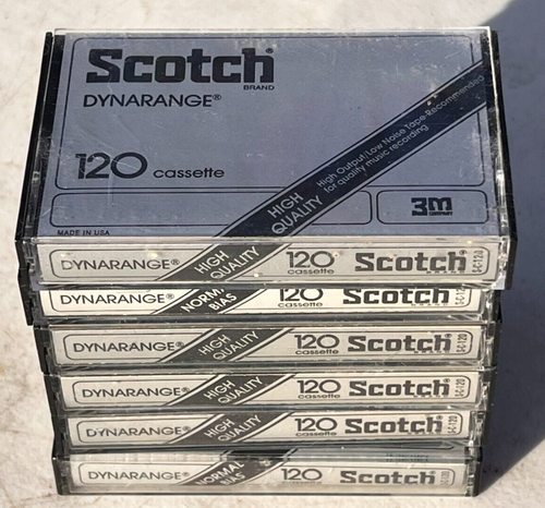 6 CINTAS DE CASETE VINTAGE SCOTCH DYNARANGE S-C-120 MINUTOS - Imagen 2 de 6