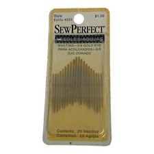    SEW PERFECT PACKAGE OF 20 QUILTING HAND SEWING NEEDLES STYLE 531 NEW - Q1