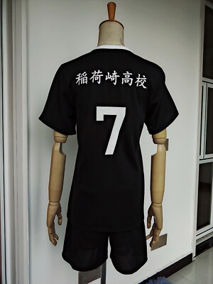 7番 ジャージ 黒 14/15サッカーユニフォーム Haikyuu Miya Atsumu Inarizaki High School Volleyball NO.7