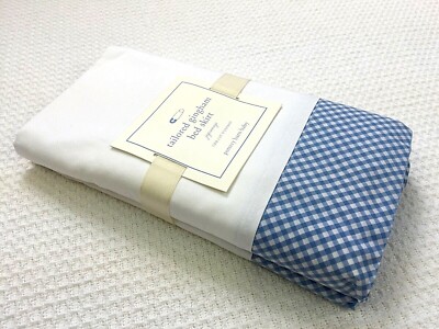 NWT POTTERY BARN BABY TAILORED GINGHAM BED CRIB SKIRT JUPONNAGE 16