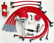 CADILLAC 429 1964 1965 Small Cap HEI Distributor + RED 45k Coil + 8MM Wires USA