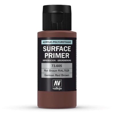(107,50 /L) Vallejo Surface Primer German Red Brown - RAL8012 73605, 60ml