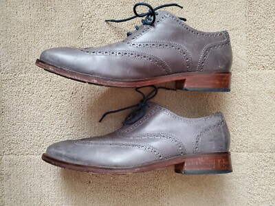 cole haan grey dress shoes Colton Leather Wing Tip Oxford / Mens Size 10.5 M Thais Lima