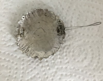 Broche Ancienne En Argent Marocain - Années 1920-1940 - Occasion Vintage