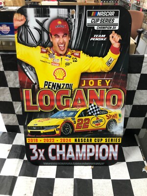 NASCAR JOEY LOGANO サインカード NASCAR JOEY LOGANO サインカード