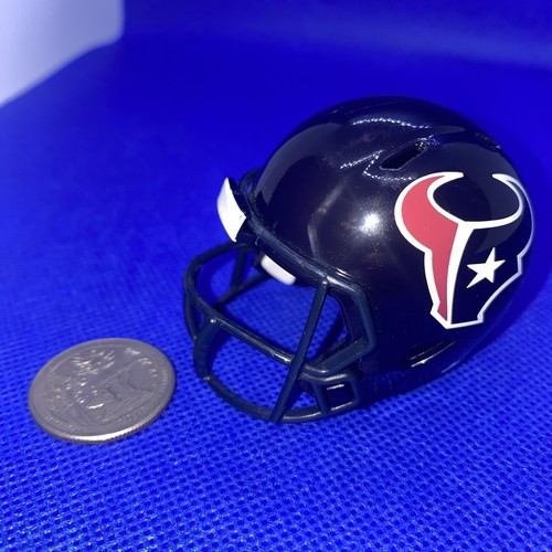 Casco de fútbol americano de velocidad profesional de bolsillo de la NFL de los Houston Texans Riddell (azul marino, rojo, blanco) - Imagen 14 de 16