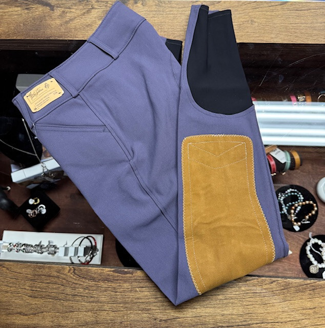 Tailored Sportsman Trophy Hunter Low-Rise Front-Zip Sock Bottom Purple Heart/Tan