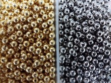  Hollow Beads,Brass & Nickel 4 sizes, 3,,4, 4.5, & 6.5mm For Lures or  Spinners.