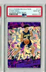 2017 Panini Revolution Lonzo Ball Chinese New Year PSA 10  RC