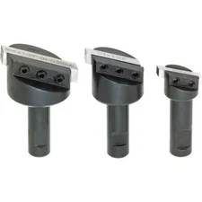 3 Pc Fly Cutter Set 1-3/8" 1-1/8" 3/4" Heads, 1/2" shanks, 5/16" 1/4" 3/16" HSS 