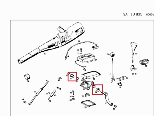 Mercedes – Various Auto Floor Gear Shift Bush Set: - 115 267 12 50, 1152671250 - Picture 4 of 4