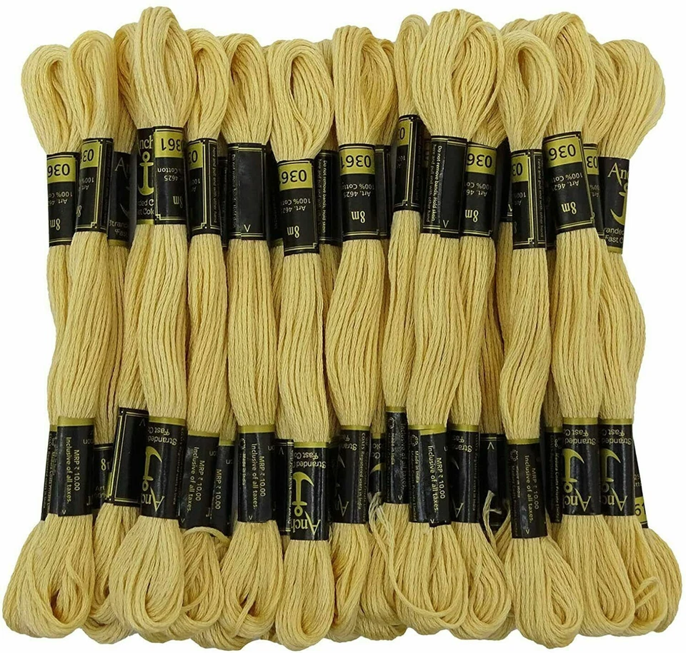 Anchor Threads Cotton Hand Embroidery Thread Cross Stitch Sewing Stranded 0361 - Image 2 of 4