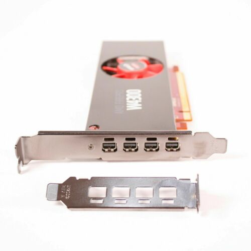 AMD FirePro W4300 4GB SFF Low Profile Workstation Graphics Card Quad Monitor - Bild 2 von 5