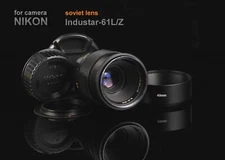 INDUSTAR - 61 L/Z MACRO Soviet lens (2,8 / 50) Copy Tessar Mount M42 - NIKON