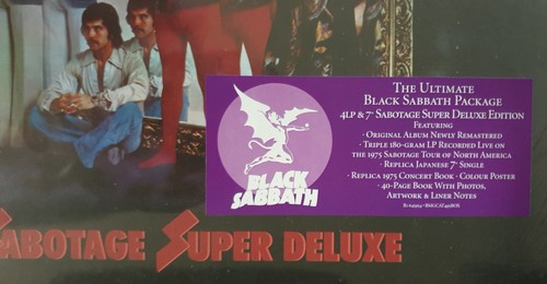 BLACK SABBATH • SABOTAGE 4 LP & 7" Deluxe BOXSET • New & Sealed - Picture 3 of 4
