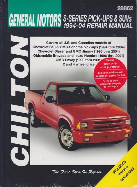 1998 s10 service manual