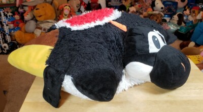 RARE 2004 Banpresto Mario Party BLACK Yoshi Pillow Pet Pals Plush