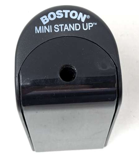 Vintage Hunt Boston Mini Stand Up Black Plastic Battery Pencil Sharpener Works - 第 5/8 張圖片