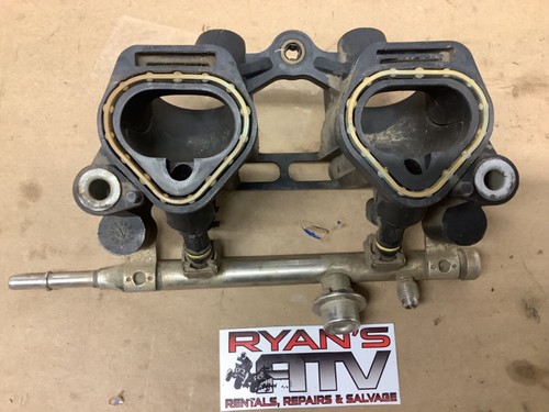 2009 Polaris Sportsman XP 850 Intake Manifold Fuel Rail & Injectors - Picture 5 of 5
