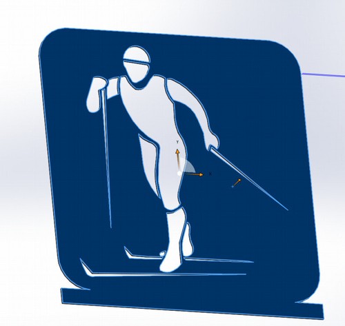 10 Archivos DXF CNC gcode Industrial Corte Láser Plasma DEPORTE ESQUÍ NIEVE ESQUÍ No 3600 - Imagen 12 de 24