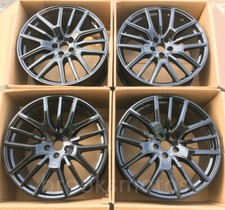 FOR MASERATI LEVANTE 21" STAGGERED WHEELS RIMS 21X9 21X10.5 GLOSS BLACK FULL 