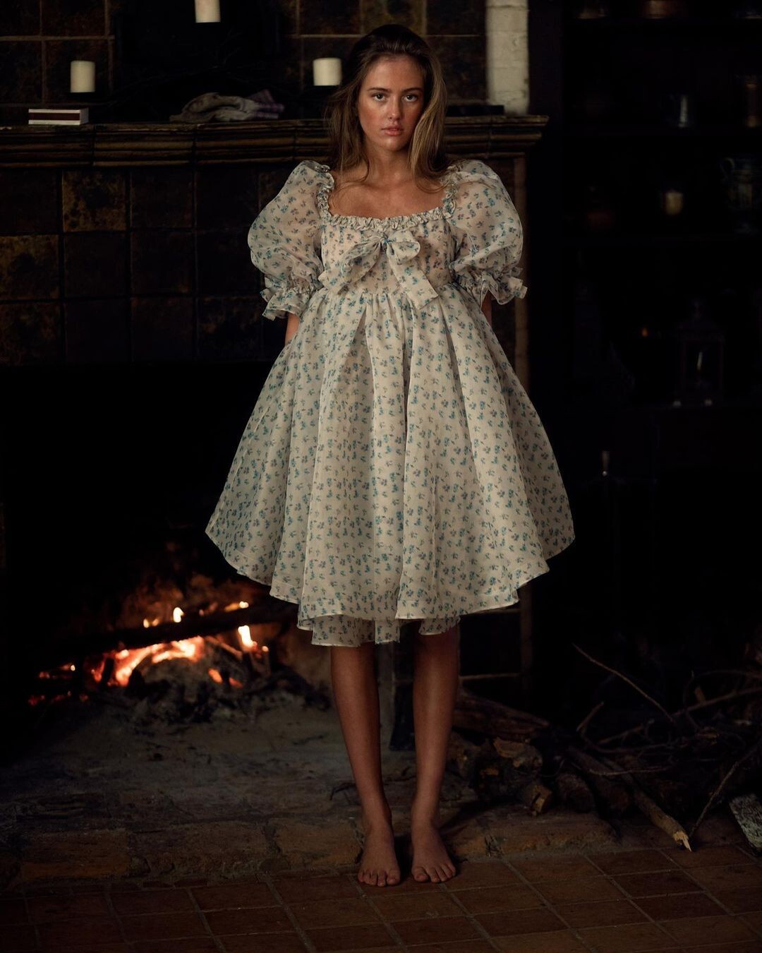 NWT!!!! Selkie The Hazy Floral Shabby Chic Dress Size Small
