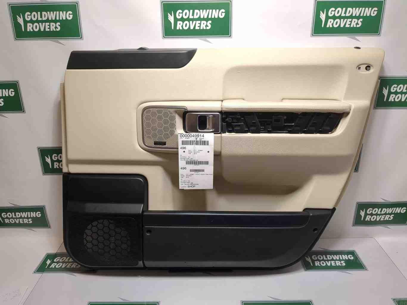 Range Rover L322 20072012 Passengers Front Right Door Panel Pad Ivory