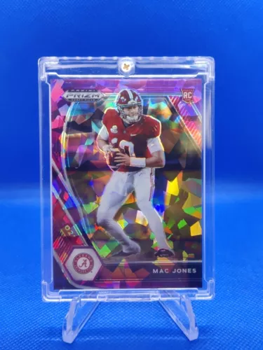 🔵 2021 Panini Prizm Draft Picks MAC JONES Purple Cracked Ice #d /149 Patriots