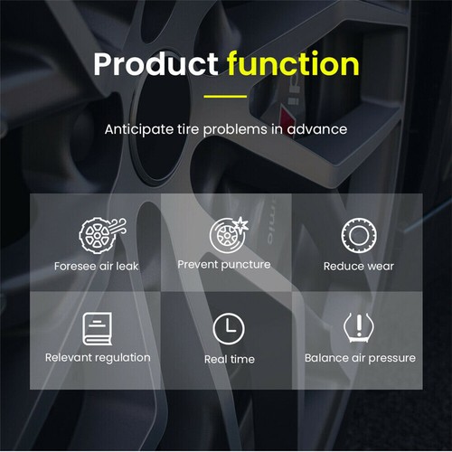 Car TPMS OBD2 HUD Wireless Tire Pressure Monitoring System w/ 4 External Sensors - Picture 8 of 12